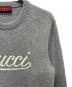 中古・古着 GUCCI (グッチ) インターシャ ウールニット セーター ライトグレー サイズ:L：70000円