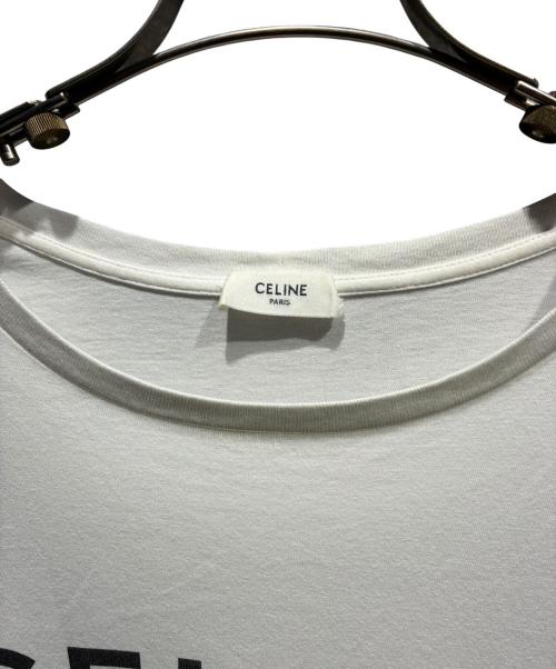 CELINE（セリーヌ）CELINE (セリーヌ) ロゴTシャツ ホワイト サイズ:Lの古着・服飾アイテム