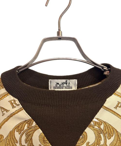 HERMES（エルメス）HERMES (エルメス) プルオーバーシルクシャツ アイボリー サイズ:40の古着・服飾アイテム