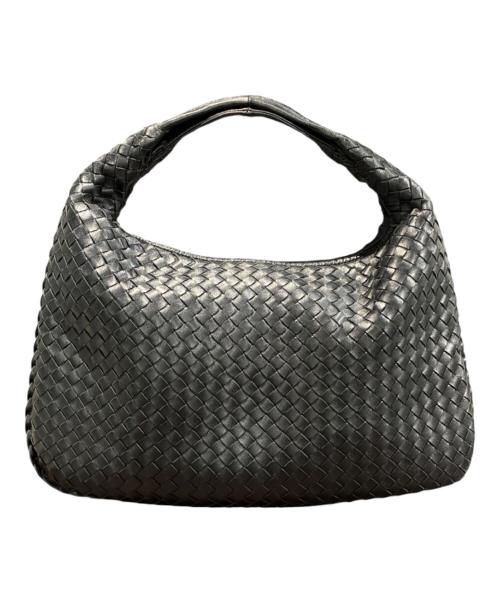 BOTTEGA VENETA（ボッテガベネタ）BOTTEGA VENETA (ボッテガベネタ) イントレチャートワンショルダーバッグ ブラックの古着・服飾アイテム