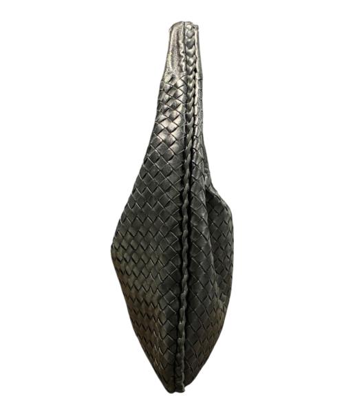 BOTTEGA VENETA（ボッテガベネタ）BOTTEGA VENETA (ボッテガベネタ) イントレチャートワンショルダーバッグ ブラックの古着・服飾アイテム