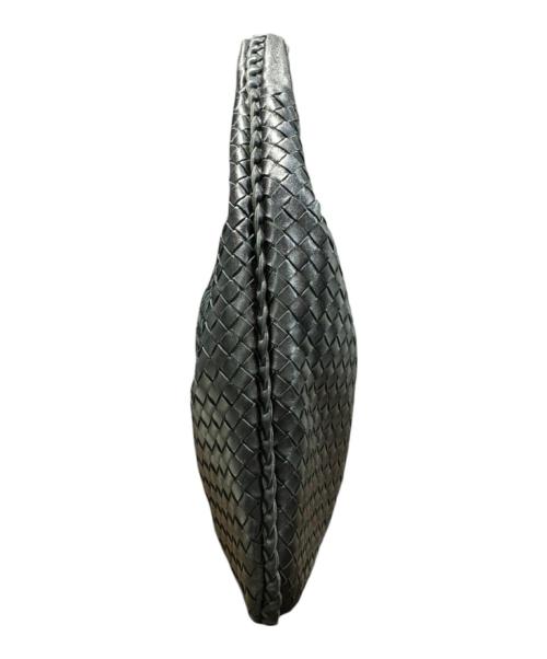 BOTTEGA VENETA（ボッテガベネタ）BOTTEGA VENETA (ボッテガベネタ) イントレチャートワンショルダーバッグ ブラックの古着・服飾アイテム