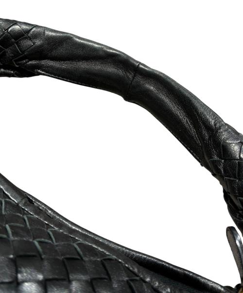 BOTTEGA VENETA（ボッテガベネタ）BOTTEGA VENETA (ボッテガベネタ) イントレチャートワンショルダーバッグ ブラックの古着・服飾アイテム