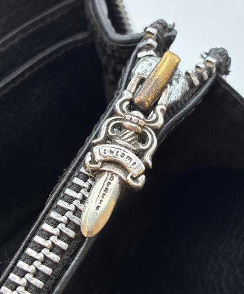 CHROME HEARTS（クロムハーツ）CHROME HEARTS (クロムハーツ) REC F ZIP QUILTED WALLET/ラウンドファスナー財布 ブラックの古着・服飾アイテム