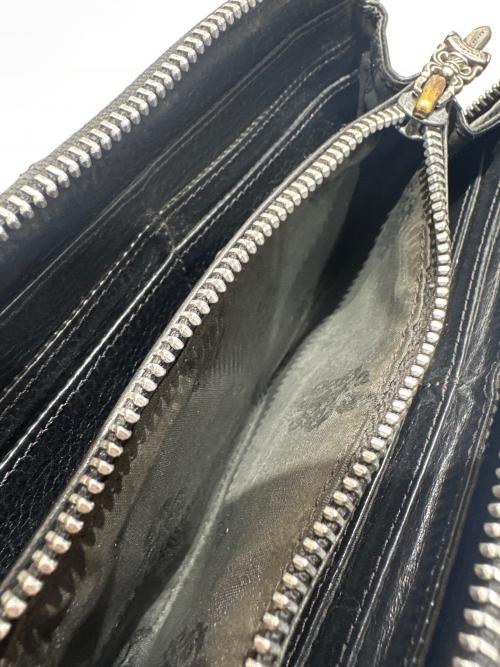 CHROME HEARTS（クロムハーツ）CHROME HEARTS (クロムハーツ) REC F ZIP QUILTED WALLET/ラウンドファスナー財布 ブラックの古着・服飾アイテム