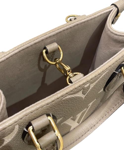 LOUIS VUITTON（ルイ ヴィトン）LOUIS VUITTON (ルイ ヴィトン) モノグラム・アンプラント オンザゴーPM M5779 トゥルトレール×クレーム サイズ:PMの古着・服飾アイテム