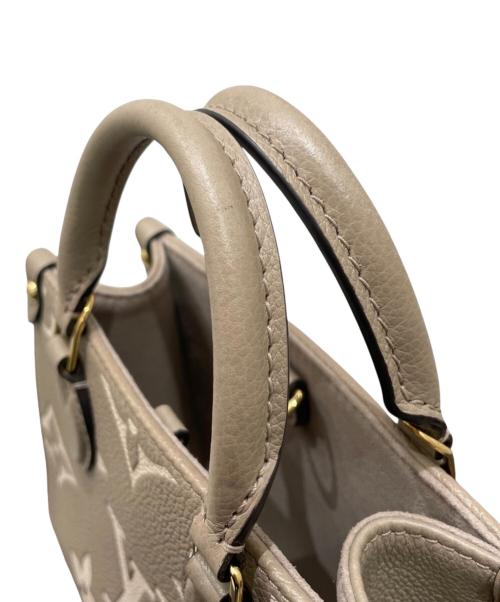 LOUIS VUITTON（ルイ ヴィトン）LOUIS VUITTON (ルイ ヴィトン) モノグラム・アンプラント オンザゴーPM M5779 トゥルトレール×クレーム サイズ:PMの古着・服飾アイテム