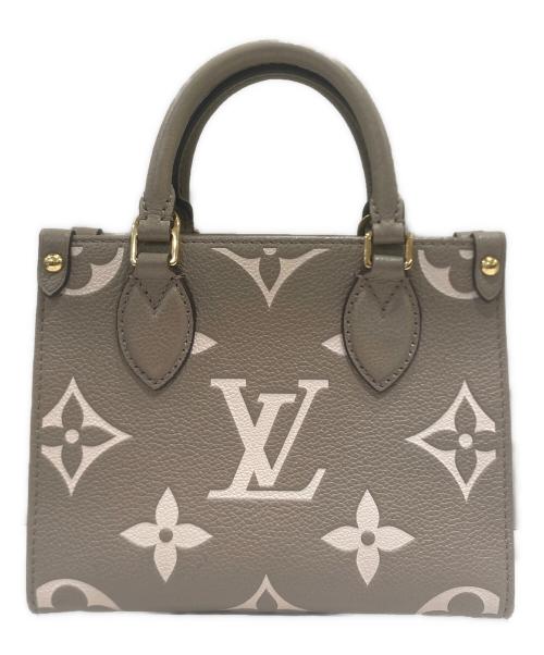 LOUIS VUITTON（ルイ ヴィトン）LOUIS VUITTON (ルイ ヴィトン) モノグラム・アンプラント オンザゴーPM M5779 トゥルトレール×クレーム サイズ:PMの古着・服飾アイテム