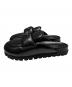 PRADA (プラダ) パテッドミュールサンダル/サボ ブラック サイズ:36：100000円