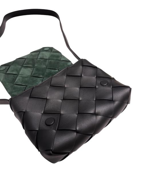 BOTTEGA VENETA（ボッテガベネタ）BOTTEGA VENETA (ボッテガベネタ) ディアゴショルダーバッグ/DIAGO ブラックの古着・服飾アイテム