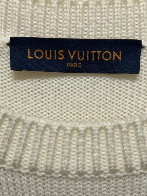 LOUIS VUITTON（ルイ ヴィトン）LOUIS VUITTON (ルイ ヴィトン) マルチカラーモノグラムニット ホワイト サイズ:XLの古着・服飾アイテム
