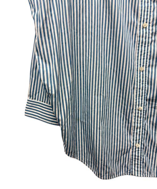 BALENCIAGA（バレンシアガ）BALENCIAGA (バレンシアガ) ストライプロゴシャツ スカイブルー サイズ:34の古着・服飾アイテム