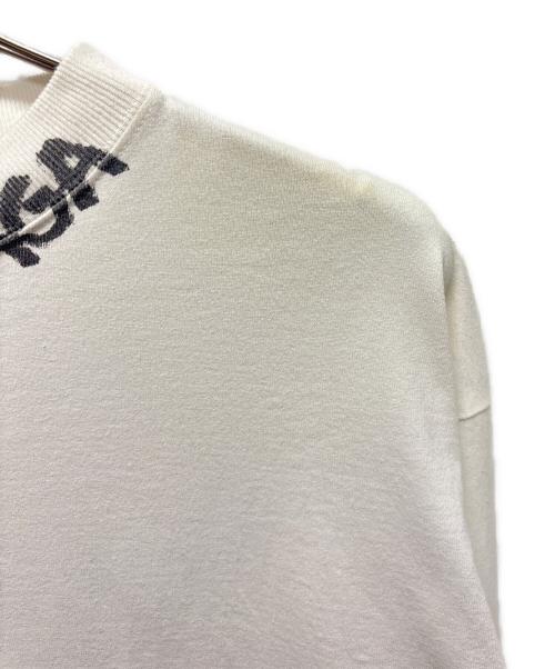 BALENCIAGA（バレンシアガ）BALENCIAGA (バレンシアガ) ネックロゴプリントL/Sシャツ ホワイト サイズ:XXSの古着・服飾アイテム