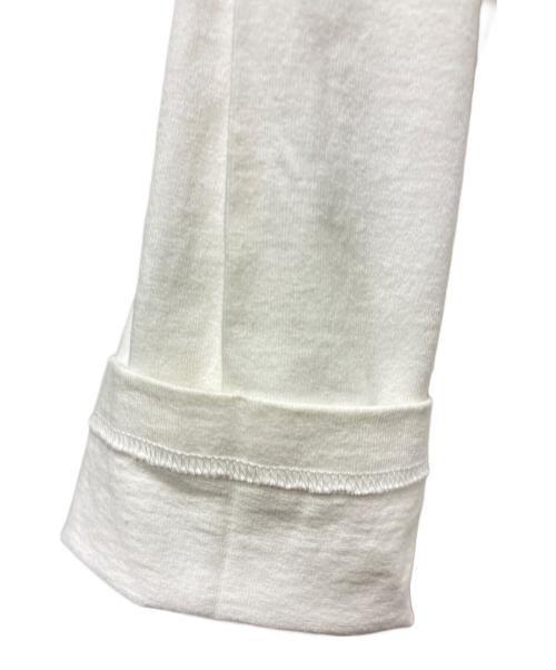 BALENCIAGA（バレンシアガ）BALENCIAGA (バレンシアガ) ネックロゴプリントL/Sシャツ ホワイト サイズ:XXSの古着・服飾アイテム