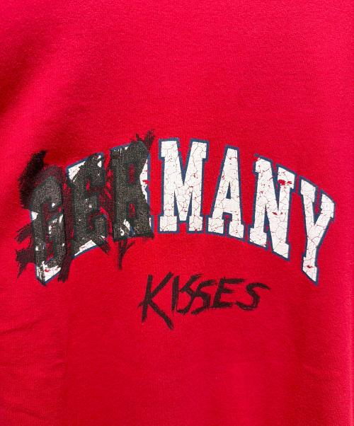 BALENCIAGA（バレンシアガ）BALENCIAGA (バレンシアガ) Germany Kisses T-Shirt/GERMANY KISSES Tシャツ/739028 TPVE2 レッド サイズ:3の古着・服飾アイテム