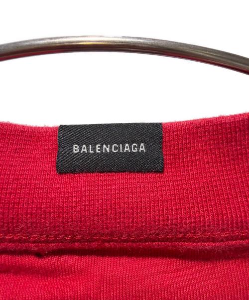 BALENCIAGA（バレンシアガ）BALENCIAGA (バレンシアガ) Germany Kisses T-Shirt/GERMANY KISSES Tシャツ/739028 TPVE2 レッド サイズ:3の古着・服飾アイテム