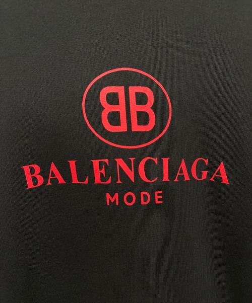 BALENCIAGA（バレンシアガ）BALENCIAGA (バレンシアガ) ロゴプリントパーカー ブラック サイズ:Sの古着・服飾アイテム