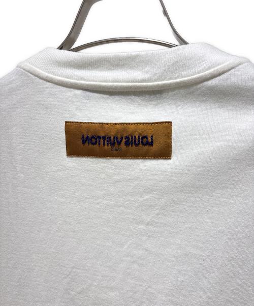 LOUIS VUITTON（ルイ ヴィトン）LOUIS VUITTON (ルイ ヴィトン) Pearl Bead Embroidered Logo T-Shirt/パールビーズエンブロイダリーロゴTシャツ/HQY71W ホワイト サイズ:Mの古着・服飾アイテム