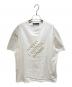 LOUIS VUITTON（ルイ ヴィトン）の古着「Pearl Bead Embroidered Logo T-Shirt/パールビーズエンブロイダリーロゴTシャツ/HQY71W」｜ホワイト