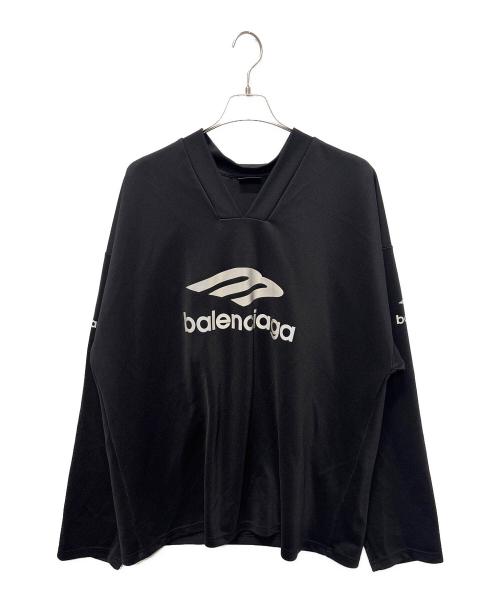BALENCIAGA（バレンシアガ）BALENCIAGA (バレンシアガ) 3b Sports Icon Ski ロングスリーブ Tシャツ ブラック サイズ:XXSの古着・服飾アイテム