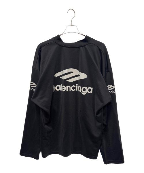 BALENCIAGA（バレンシアガ）BALENCIAGA (バレンシアガ) 3b Sports Icon Ski ロングスリーブ Tシャツ ブラック サイズ:XXSの古着・服飾アイテム