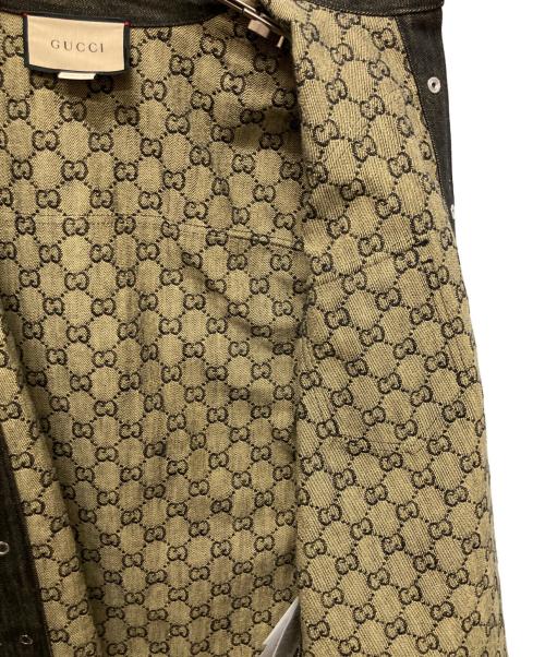 GUCCI（グッチ）GUCCI (グッチ) GGジャカードデニムジャケット ネイビー サイズ:46の古着・服飾アイテム