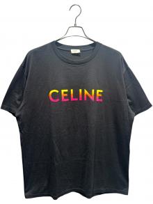 CELINE（セリーヌ）の古着「グラデーションロゴTシャツ/2X10B671Q」｜ブラック