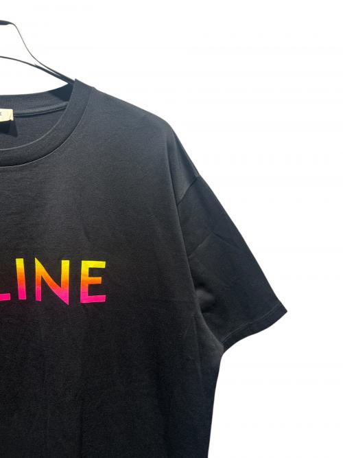 CELINE（セリーヌ）CELINE (セリーヌ) グラデーションロゴTシャツ/2X10B671Q ブラック サイズ:Lの古着・服飾アイテム