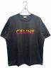 CELINE（セリーヌ）の古着「グラデーションロゴTシャツ/2X10B671Q」｜ブラック