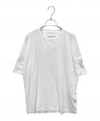PRADAプラダ）の古着「三角プレートナイロン切替Tシャツ」｜ホワイト
