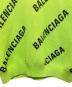 中古・古着 BALENCIAGA (バレンシアガ) オールオーバーロゴニット 黄緑 サイズ:XS：70000円
