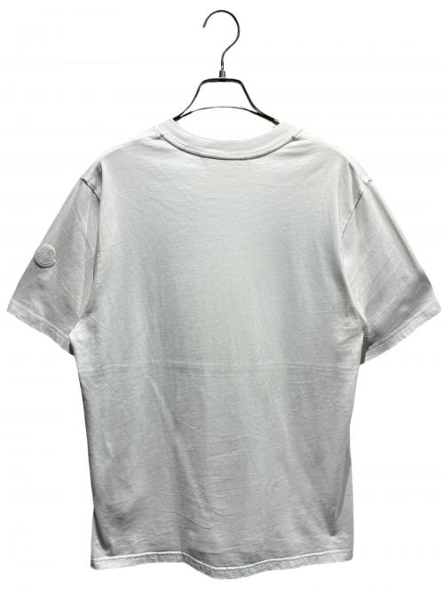 MONCLER（モンクレール）MONCLER (モンクレール) ロゴTシャツ/J10918C00013 8390T ホワイト サイズ:Lの古着・服飾アイテム