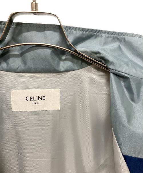 CELINE（セリーヌ）CELINE (セリーヌ) トライオンフモノグラム ナイロンジャケット スカイブルー×ホワイト サイズ:36の古着・服飾アイテム