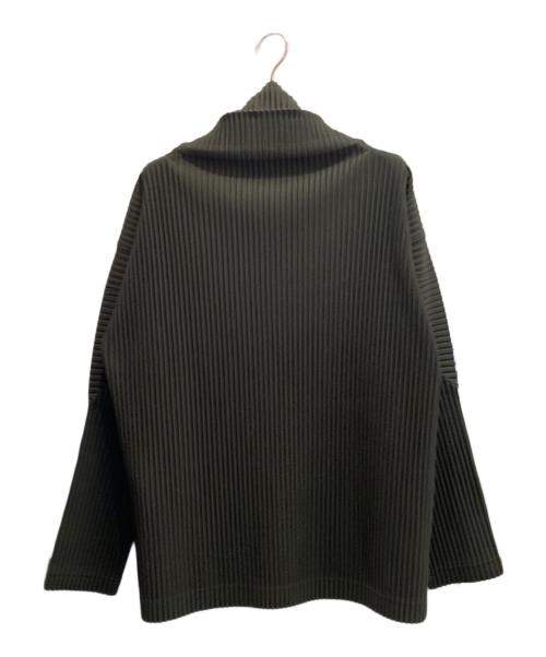 HOMME PLISSE ISSEY MIYAKE（オム プリッセ イッセイ ミヤケ）HOMME PLISSE ISSEY MIYAKE (オム プリッセ イッセイ ミヤケ) ハイネックプリーツカットソー グレー サイズ:2の古着・服飾アイテム