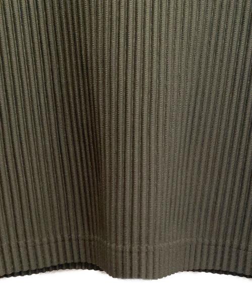 HOMME PLISSE ISSEY MIYAKE（オム プリッセ イッセイ ミヤケ）HOMME PLISSE ISSEY MIYAKE (オム プリッセ イッセイ ミヤケ) ハイネックプリーツカットソー グレー サイズ:2の古着・服飾アイテム