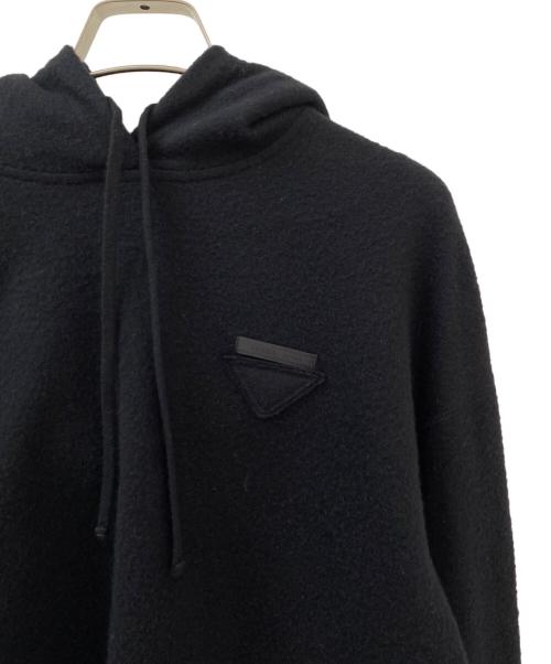 PRADA（プラダ）PRADA (プラダ) ウールカシミアクロップトパーカー ブラック サイズ:36の古着・服飾アイテム