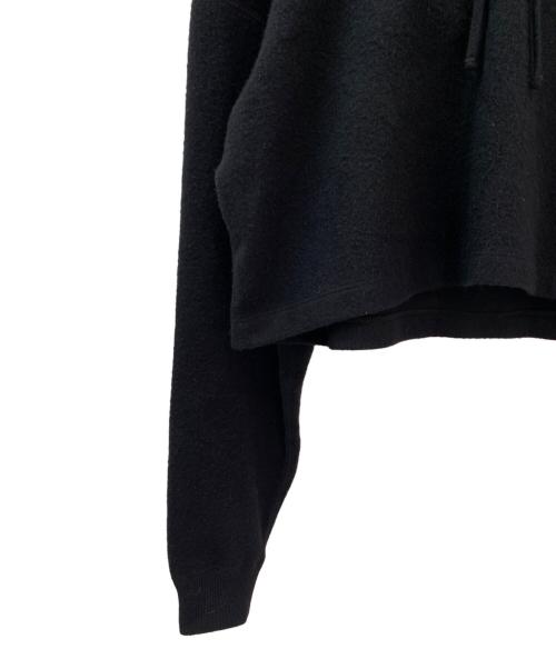 PRADA（プラダ）PRADA (プラダ) ウールカシミアクロップトパーカー ブラック サイズ:36の古着・服飾アイテム