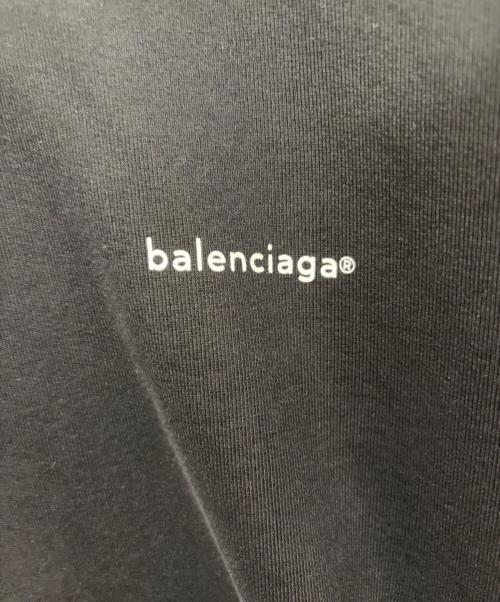 BALENCIAGA（バレンシアガ）BALENCIAGA (バレンシアガ) ロゴプリントパーカー ブラック サイズ:Lの古着・服飾アイテム