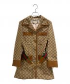 GUCCIグッチ）の古着「GGスープリームキャンバスジャケット」｜ベージュ