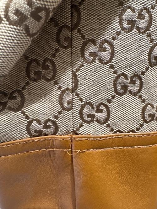 GUCCI（グッチ）GUCCI (グッチ) GGスープリームキャンバスジャケット ベージュ サイズ:40の古着・服飾アイテム
