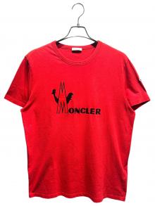 MONCLER（モンクレール）の古着「ロゴTシャツ」｜レッド