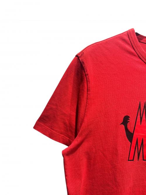 MONCLER（モンクレール）MONCLER (モンクレール) ロゴTシャツ レッド サイズ:XLの古着・服飾アイテム
