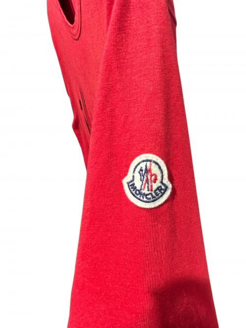 MONCLER（モンクレール）MONCLER (モンクレール) ロゴTシャツ レッド サイズ:XLの古着・服飾アイテム