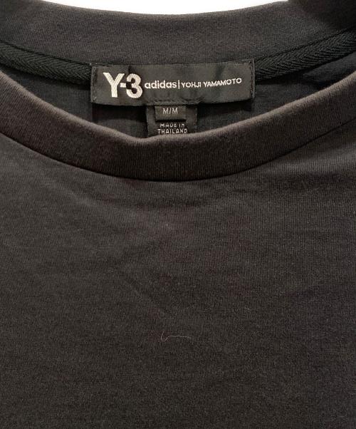 Y-3（ワイスリー）Y-3 (ワイスリー) スリーラインロゴTシャツ ブラック サイズ:Mの古着・服飾アイテム