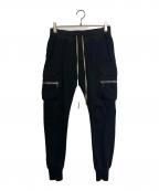 RICK OWENSリックオウエンス）の古着「MASTODON CARGO PANTS」｜ブラック