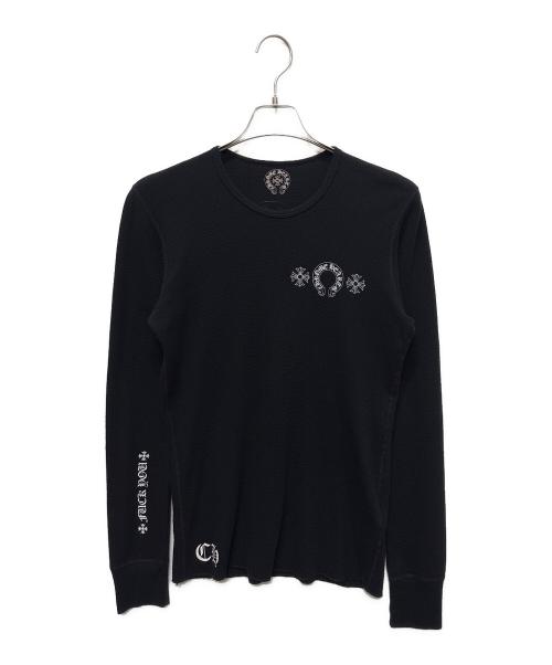 CHROME HEARTS（クロムハーツ）CHROME HEARTS (クロムハーツ) サーマルカットソー ブラック サイズ:Mの古着・服飾アイテム