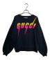 GUCCI（グッチ）の古着「Blade Logo Crew Sweat」｜ブラック