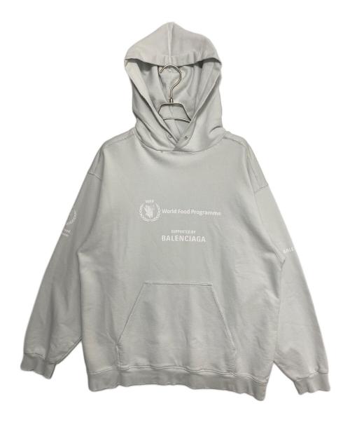 BALENCIAGA（バレンシアガ）BALENCIAGA (バレンシアガ) WFP ロゴパーカー スカイブルー サイズ:XSの古着・服飾アイテム