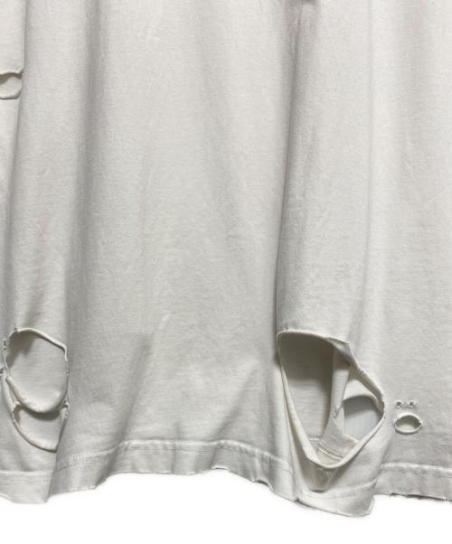 BALENCIAGA（バレンシアガ）BALENCIAGA (バレンシアガ) CAPS デストロイTシャツ ホワイト サイズ:XXSの古着・服飾アイテム