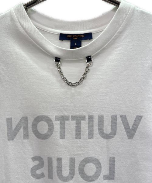 LOUIS VUITTON（ルイ ヴィトン）LOUIS VUITTON (ルイ ヴィトン) 20SS チェーンモチーフTシャツ/RW201W LCT FITS02 ホワイト サイズ:ｌの古着・服飾アイテム